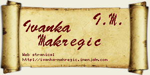 Ivanka Makregić vizit kartica